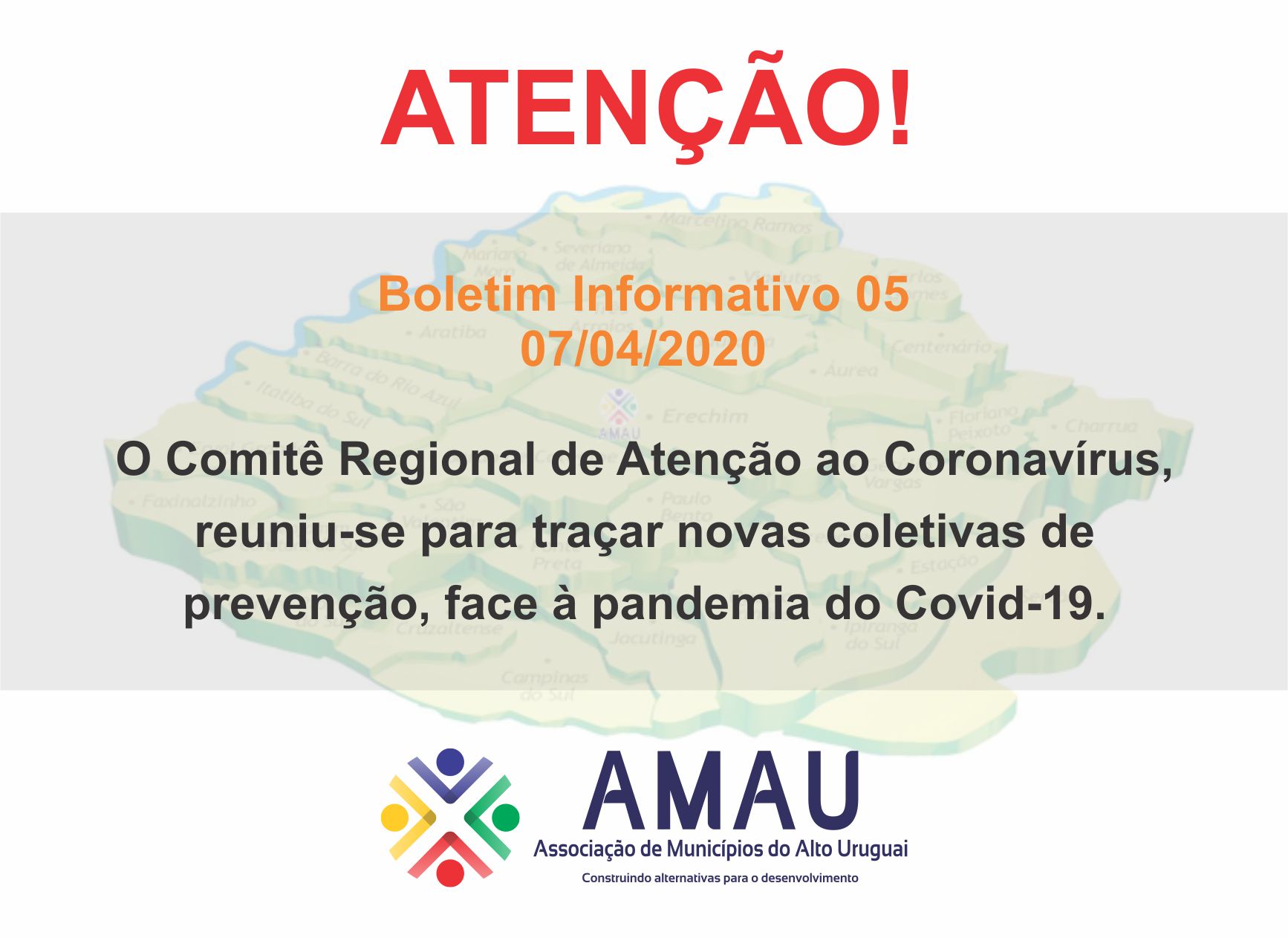 Você está visualizando atualmente BOLETIM INFORMATIVO 05 – 07/04/2020