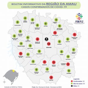 Leia mais sobre o artigo COVID-19 MUNICÍPIOS DA AMAU