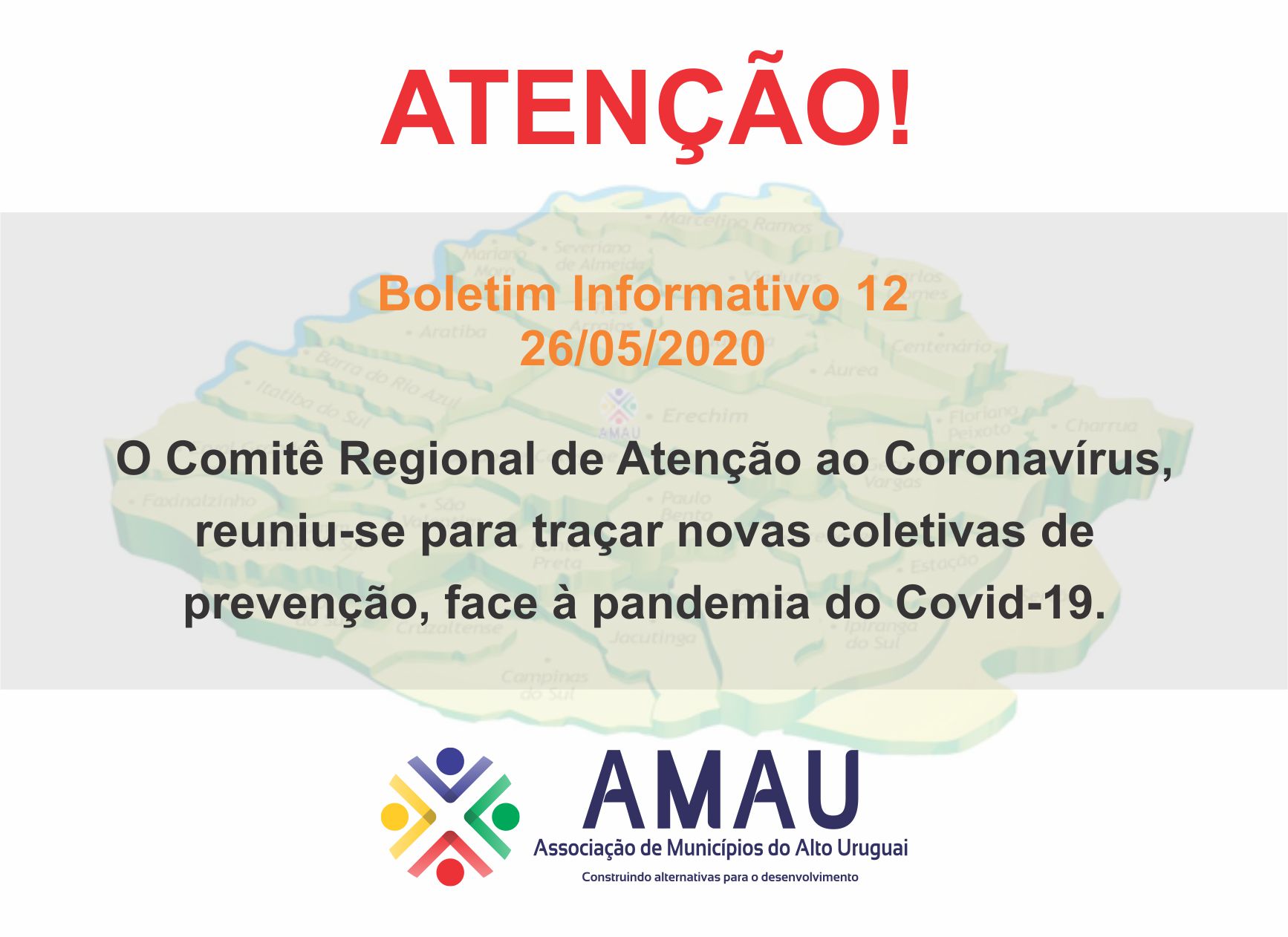 Você está visualizando atualmente BOLETIM INFORMATIVO 12 – 26/05/2020