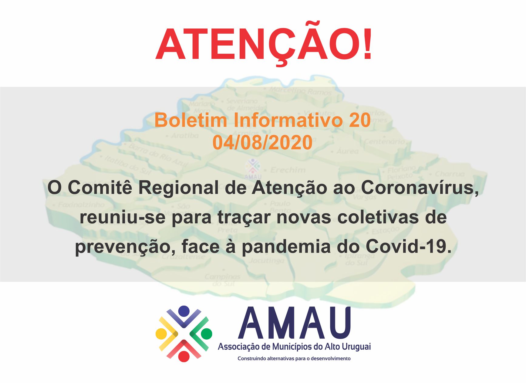 Você está visualizando atualmente BOLETIM INFORMATIVO 20 – 04/08/2020