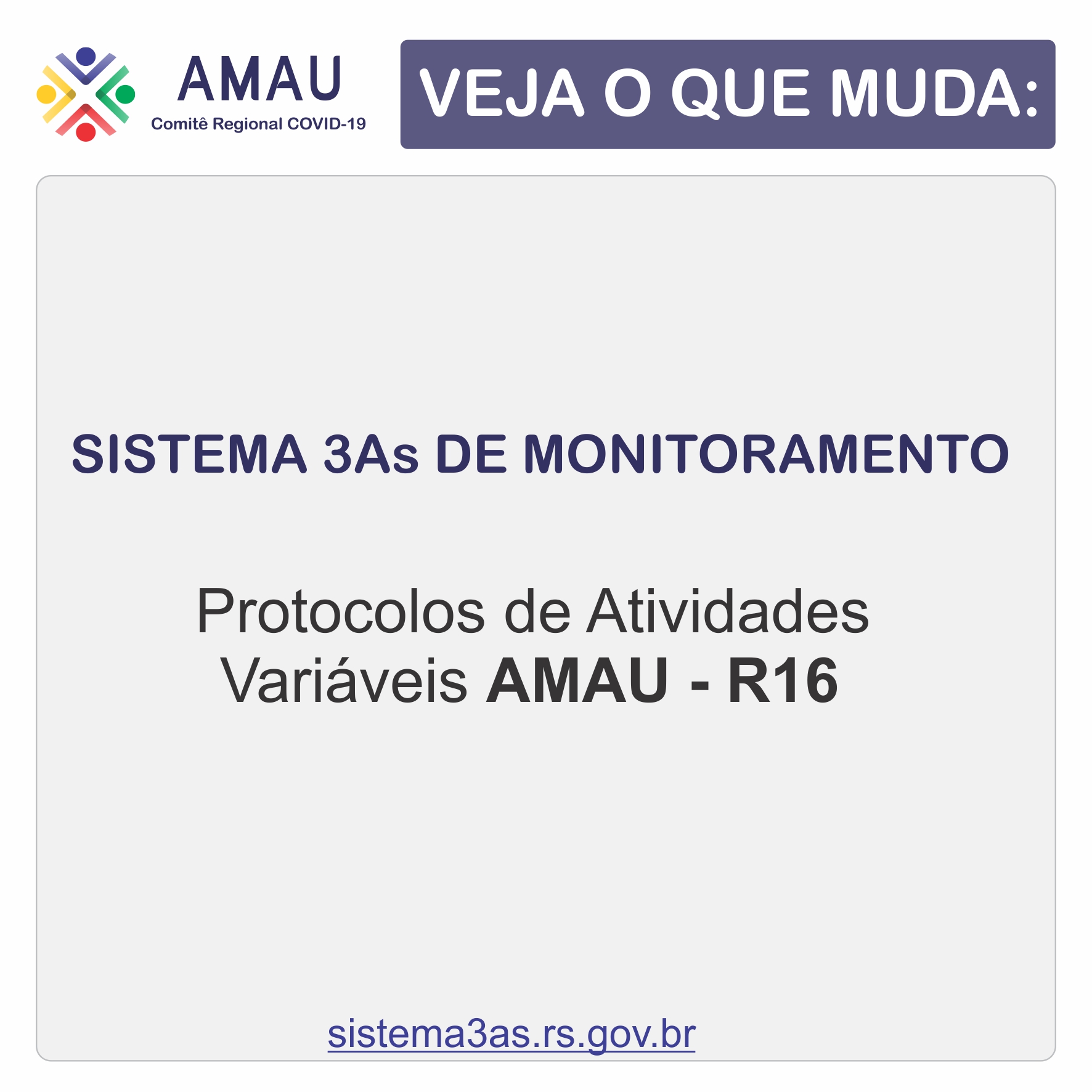 Você está visualizando atualmente Protocolos de Atividades Variáveis AMAU – R16