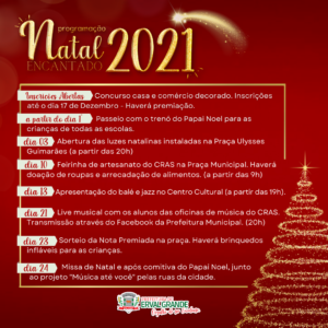Leia mais sobre o artigo Erval Grande divulga programação do Natal Encantado 2021