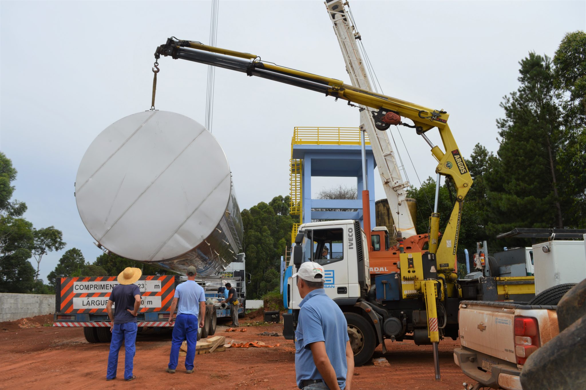 Você está visualizando atualmente Novo reservatório da CORSAN é instalado em Erval Grande