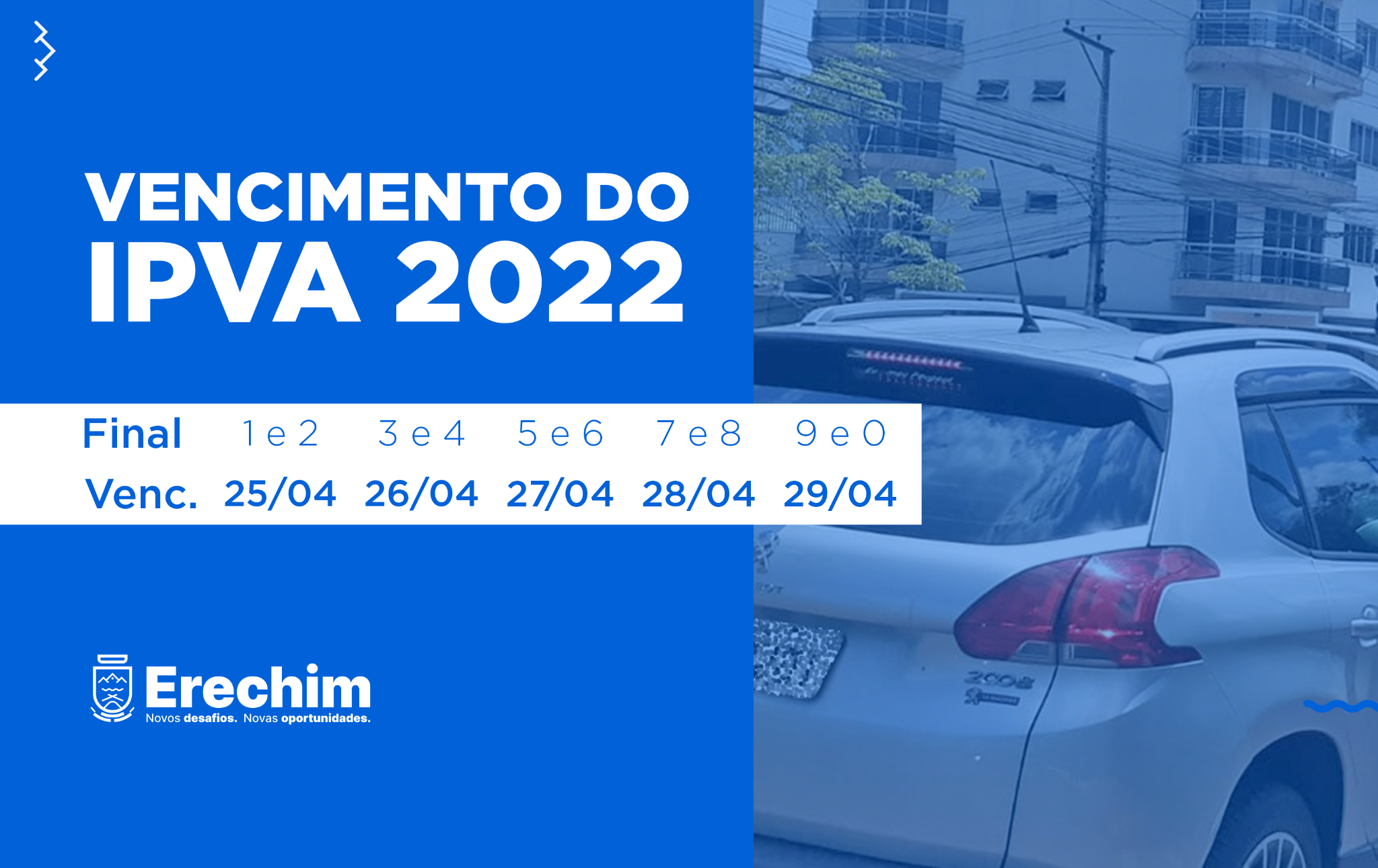 Você está visualizando atualmente IPVA: 31 DE MARÇO É O ÚLTIMO PRAZO PARA PAGAMENTO EM COTA ÚNICA