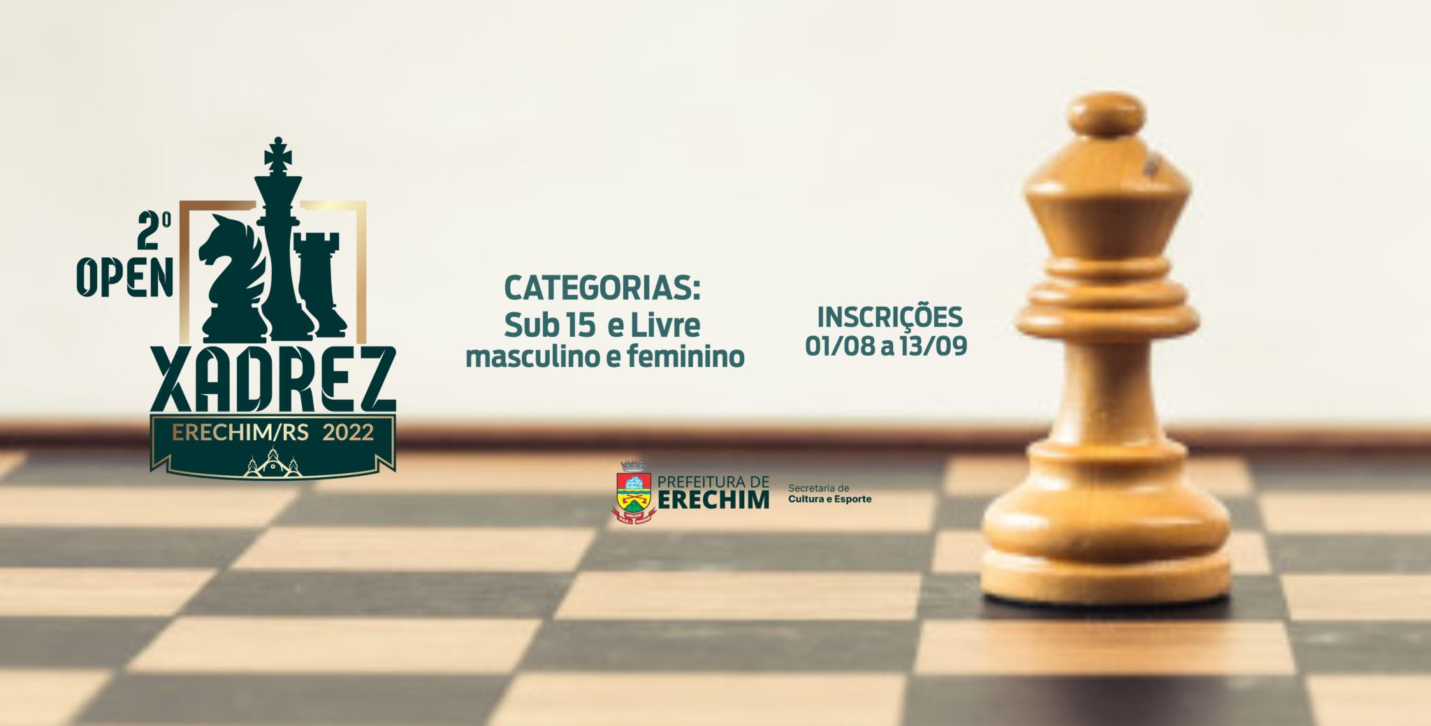 Torneio de Xadrez Online abre inscrições