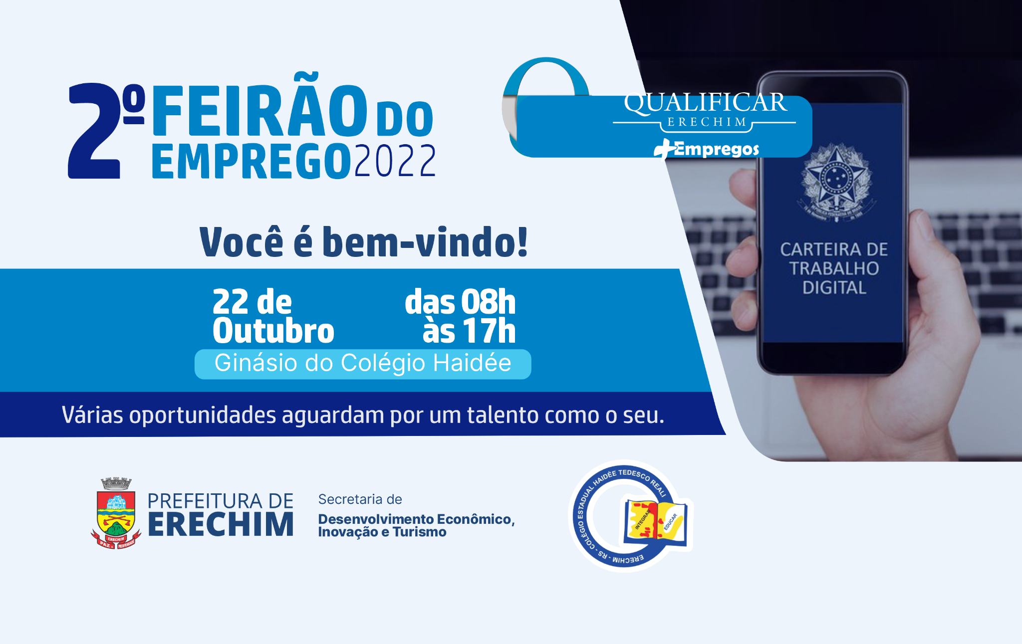 Você está visualizando atualmente SEGUNDO FEIRÃO DO EMPREGO ESTÁ COM INSCRIÇÕES ABERTAS PARA EMPRESAS