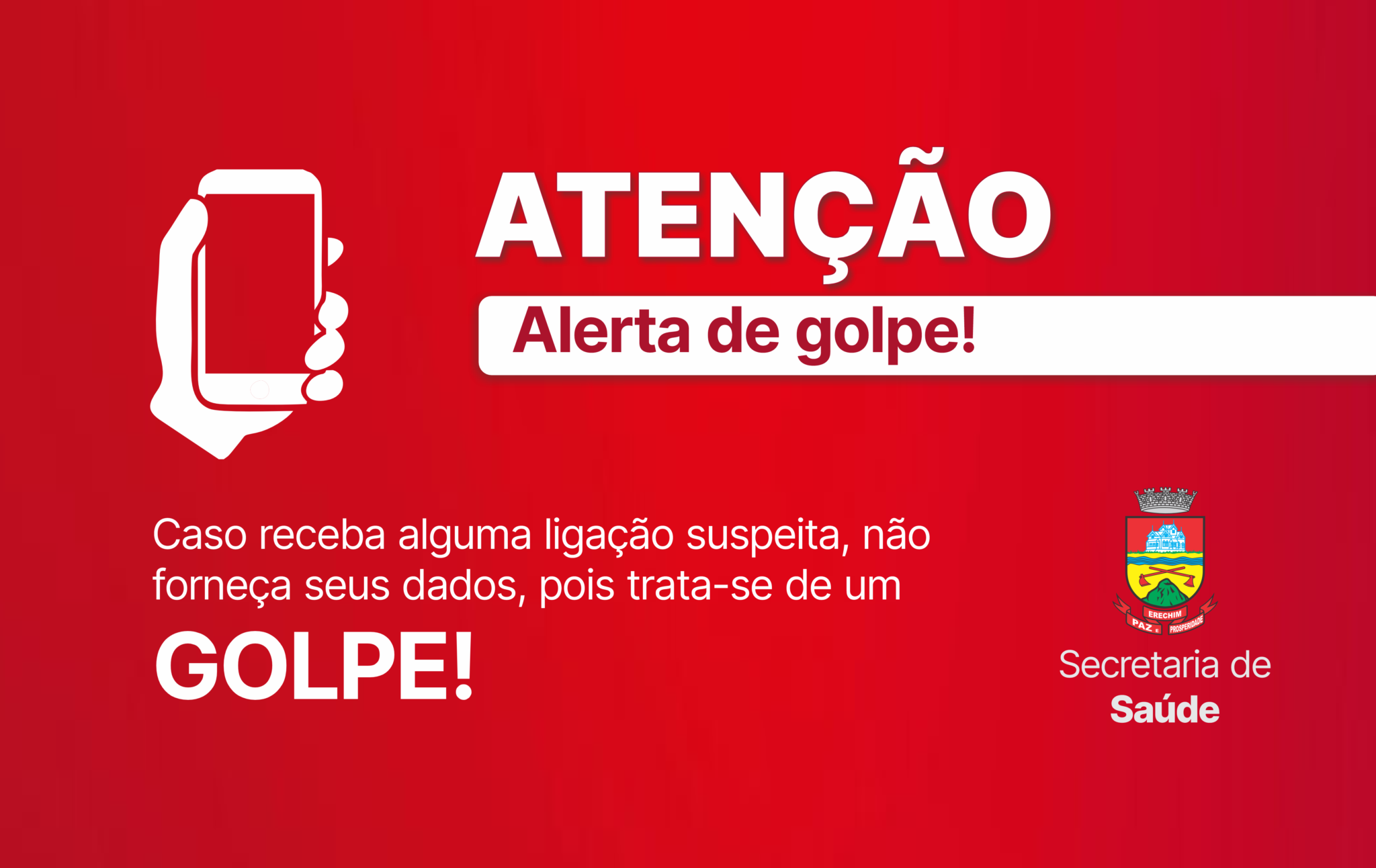 Leia mais sobre o artigo SECRETARIA DE SAÚDE ALERTA PARA GOLPE ATRAVÉS DE LIGAÇÃO TELEFÔNICA