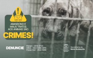 Leia mais sobre o artigo DENUNCIE – PREFEITURA ALERTA QUE ABANDONO E MAUS TRATOS DE ANIMAIS SÃO CRIMES SUJEITOS À PRISÃO