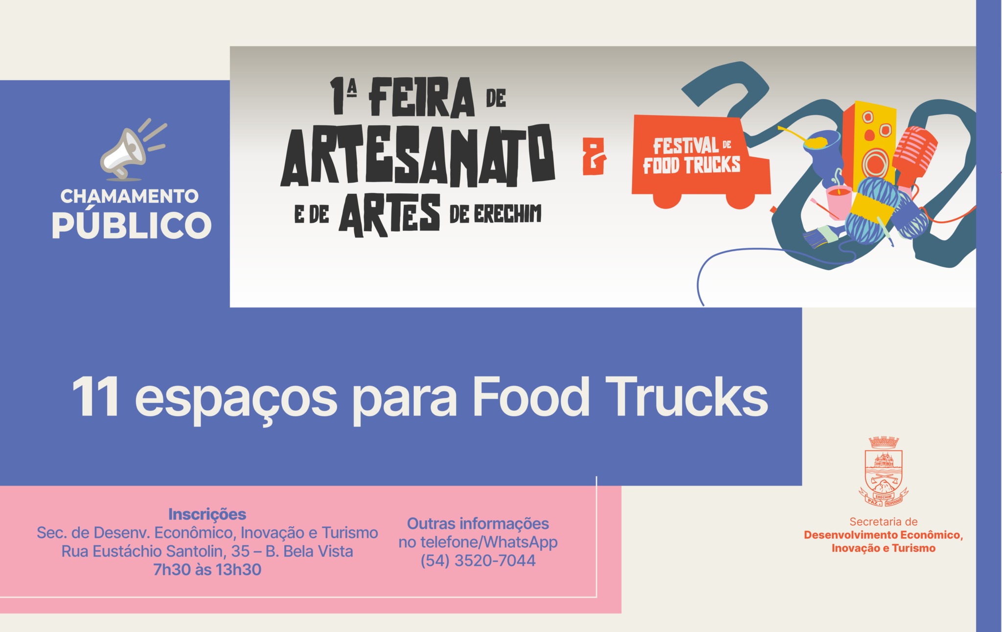 Leia mais sobre o artigo Município abre edital para Festival de Food trucks
