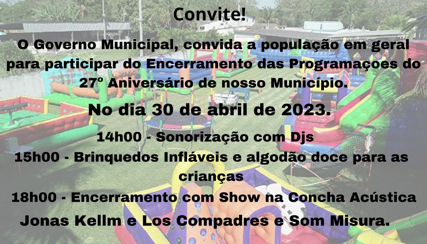 Você está visualizando atualmente Encerramento das Programações do 27º Aniversário de Cruzaltense!