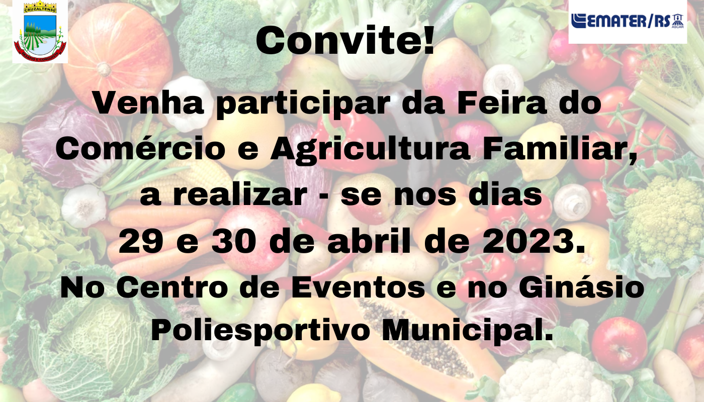 Você está visualizando atualmente Feira do Comercio e Agricultura Familiar!